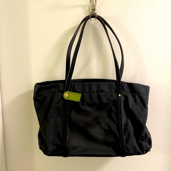 kate spade Handbags - Kate Spade Womens Gold Tone Shoulder Handbag Black - Nylon/Canvas
